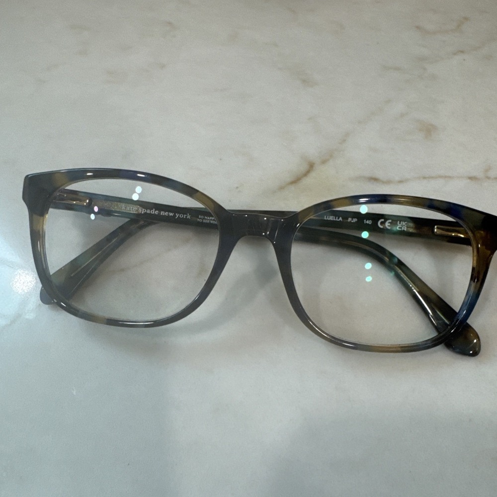 Kate Spade Luella Eyeglass Frames PJP 140 Blue Tortoise